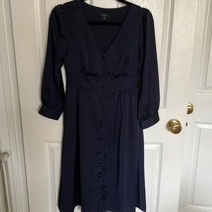 Long sleeve button up dress